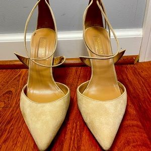 Aquazzura nude pumps. 100mm, size 37